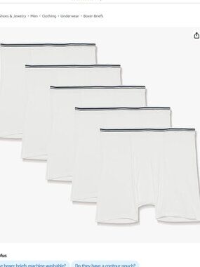 Amazon Essentials Men's Breathable Cotton Underwear Boxer Briefs, Tag-Free-3XL